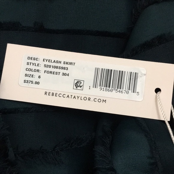 NWT Rebecca Taylor| Asymmetrical Textured Skirt - Picture 5 of 5